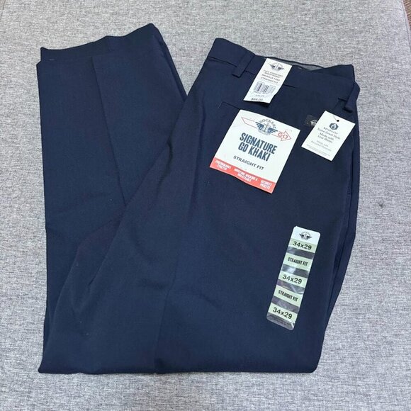 DOCKERS Men's Signature Go Straight Fit Khaki Smart 360 Tech Pants - Picture 2 of 8